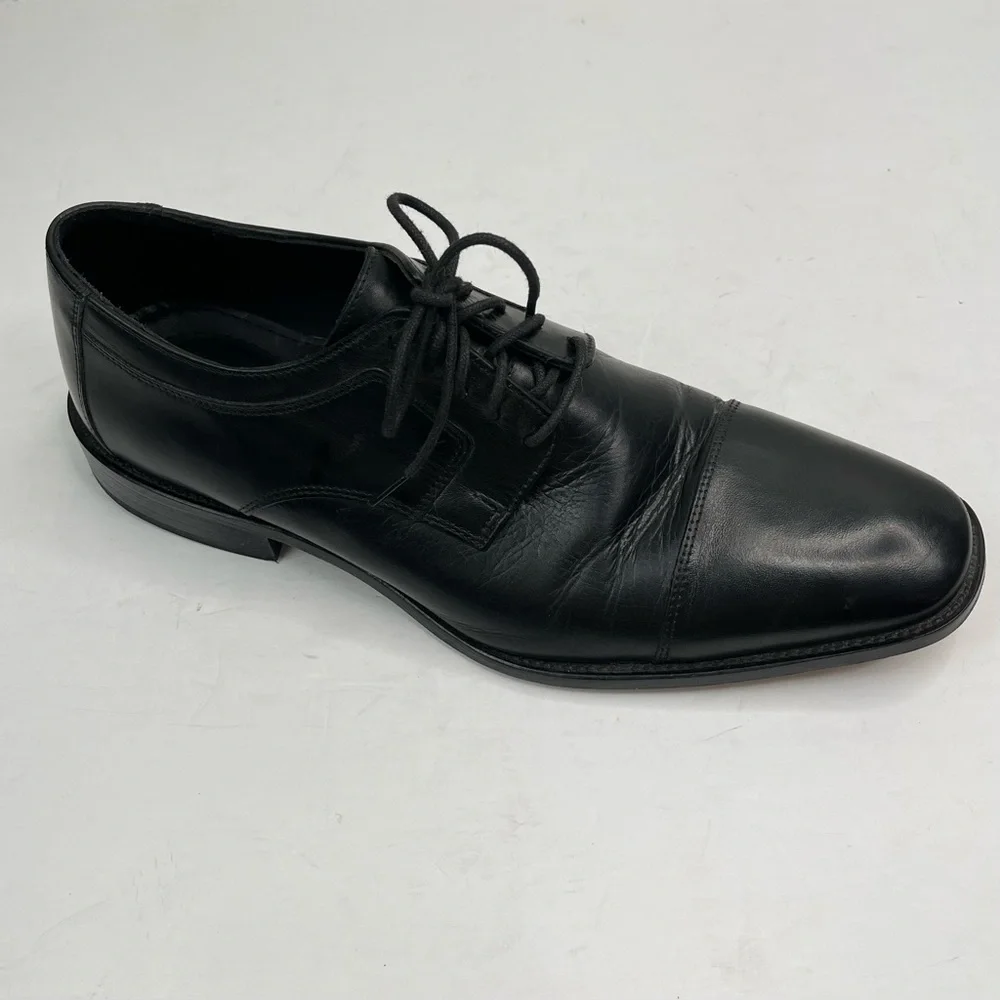 J. Murphy By Johnston & Murphy Men's 11M Black Leather Cap Toe Shoe‎ 59-11567